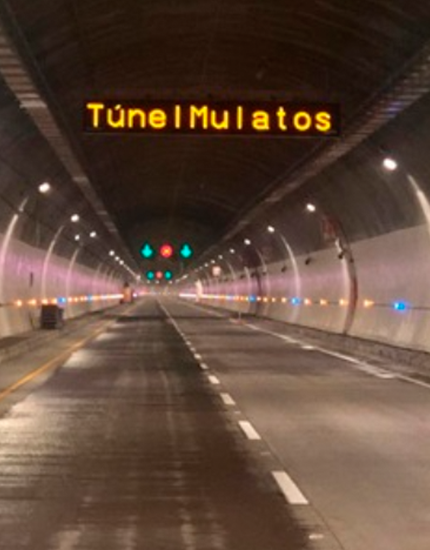 Sistema control Túnel Mulatos en Colombia